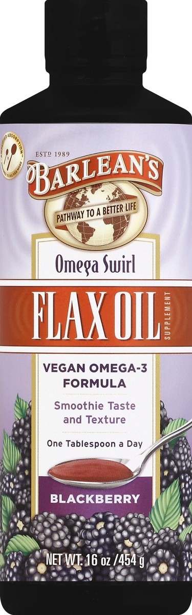 slide 1 of 2, Barlean's Flax Oil 16 oz, 16 oz