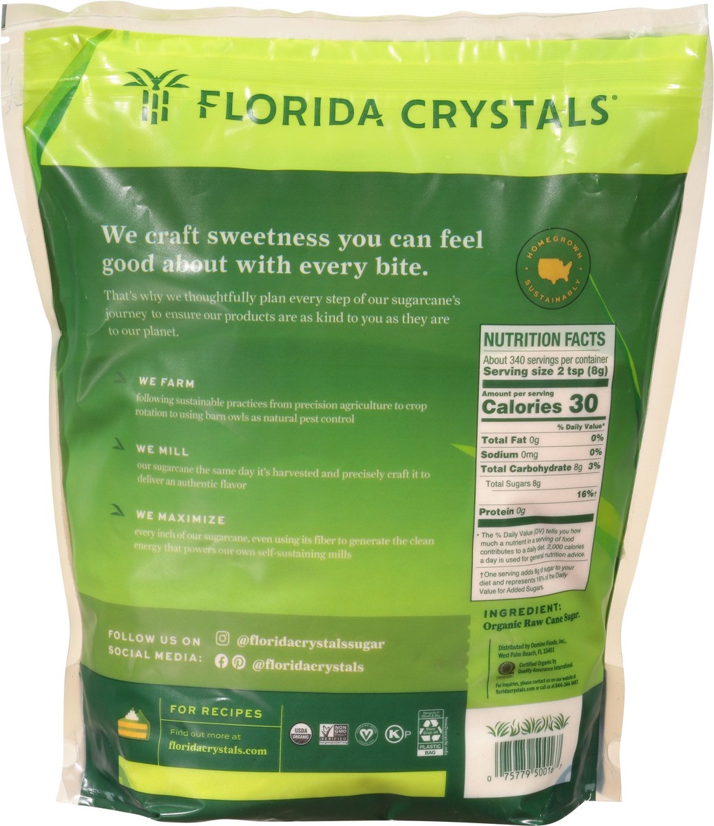 slide 3 of 9, Florida Crystals Raw Cane Sugar 6 lb, 6 lb