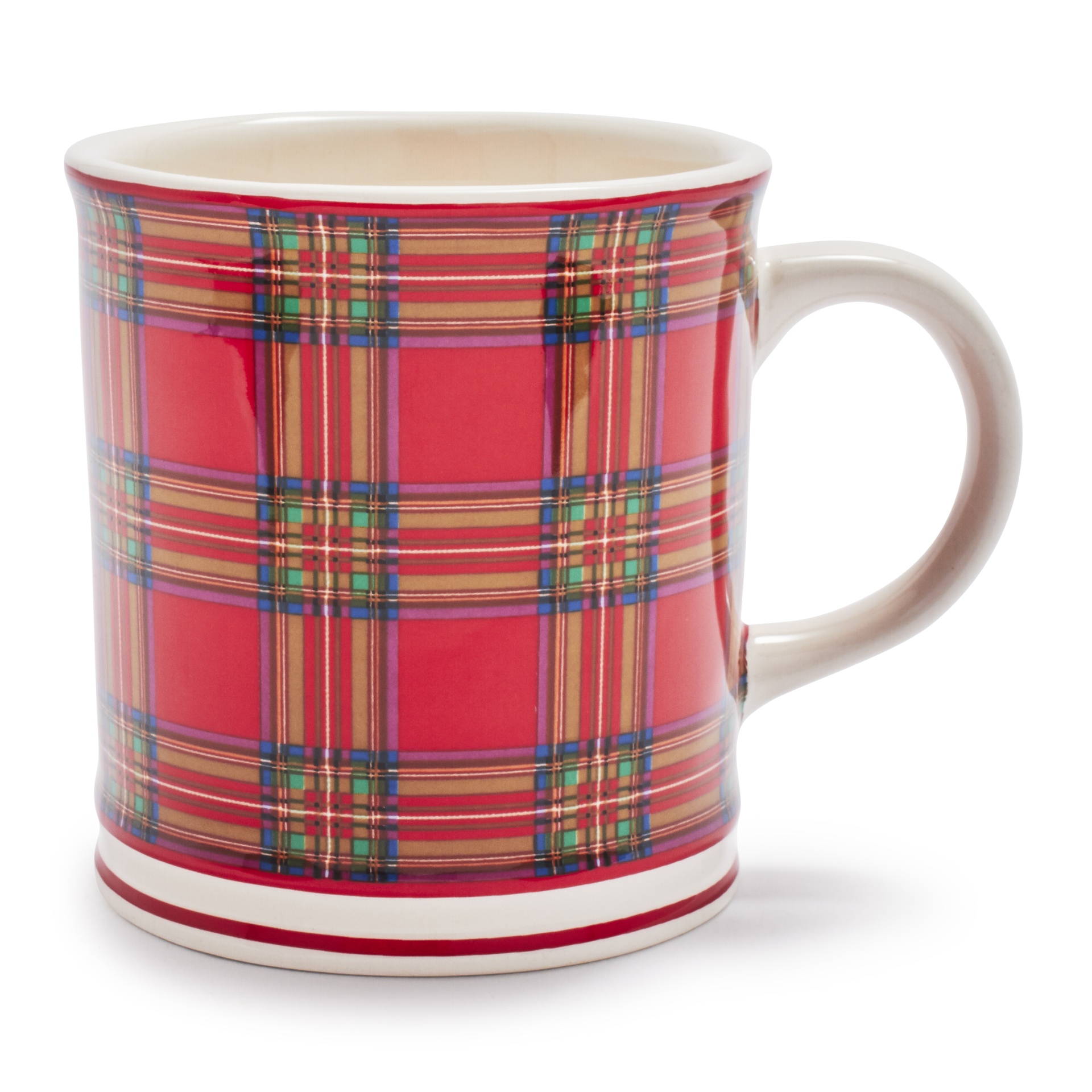 slide 1 of 1, Sur La Table Holiday Tartan Mug, 1 ct