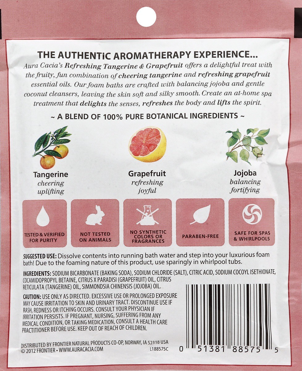 slide 3 of 3, Aura Cacia Pure essential Oils Aromatherphy Foam Bath, 2.5 oz