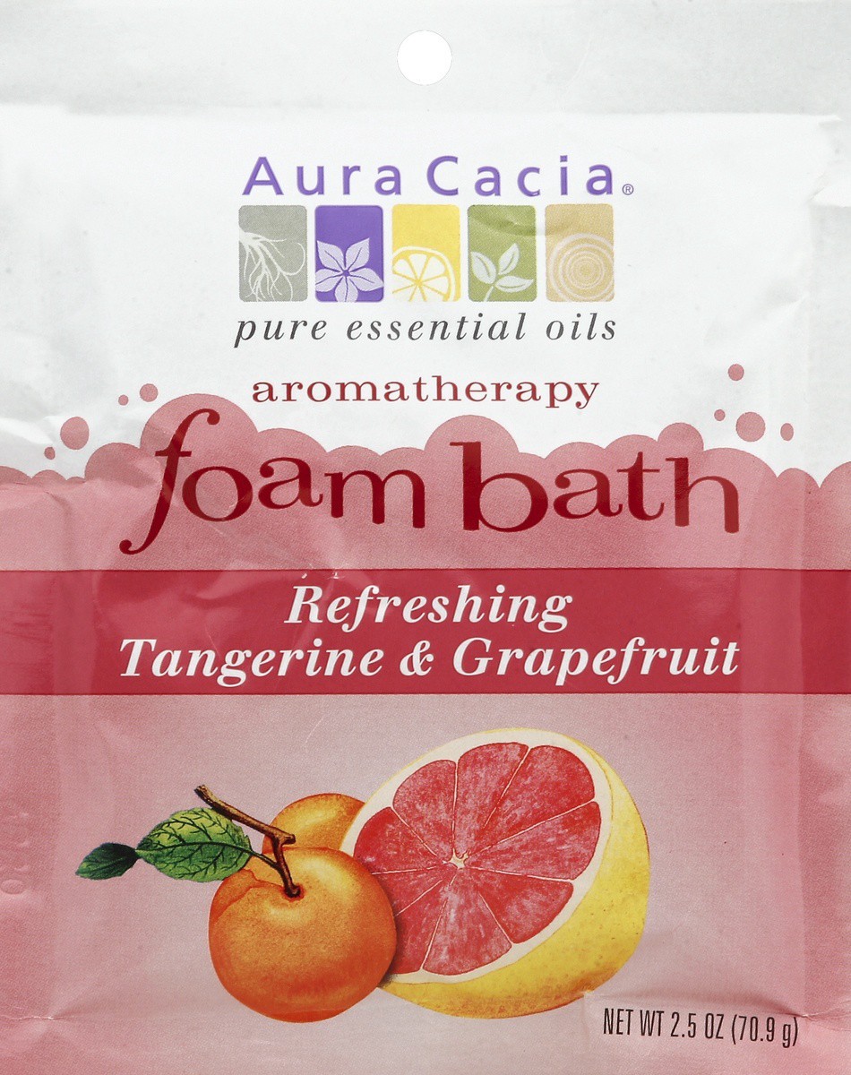 slide 2 of 3, Aura Cacia Pure essential Oils Aromatherphy Foam Bath, 2.5 oz