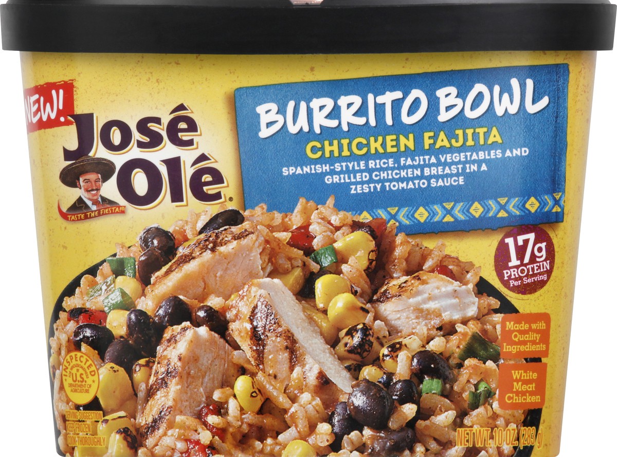 slide 12 of 13, José Olé Jose Ole Chicken Fajita Burrito Bowl, 10 oz