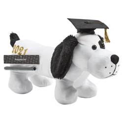 Meijer Corporate Seasonal Autograph Graduation Puppy, White/Black