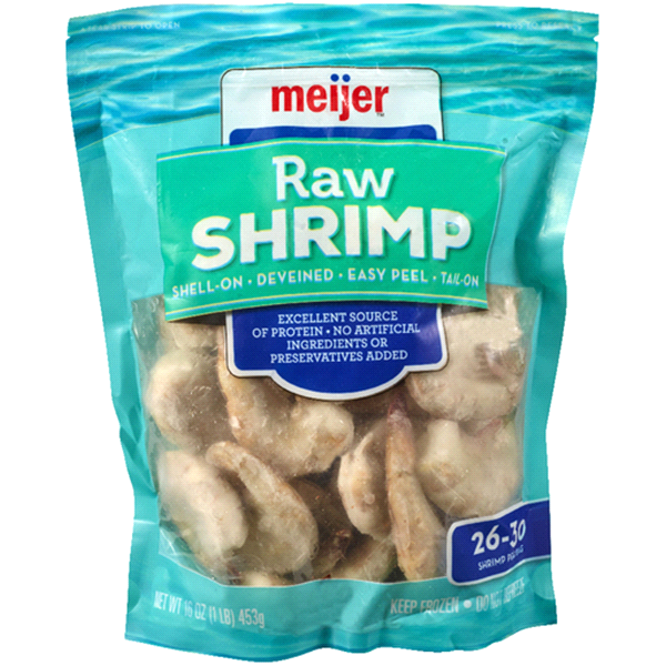 slide 1 of 2, Meijer Raw Shrimp 26-30 per Pound, 16 oz