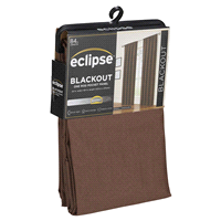 slide 3 of 29, Eclipse Kendall Blackout Window Curtain Panel - 84" - Chocolate, 1 ct