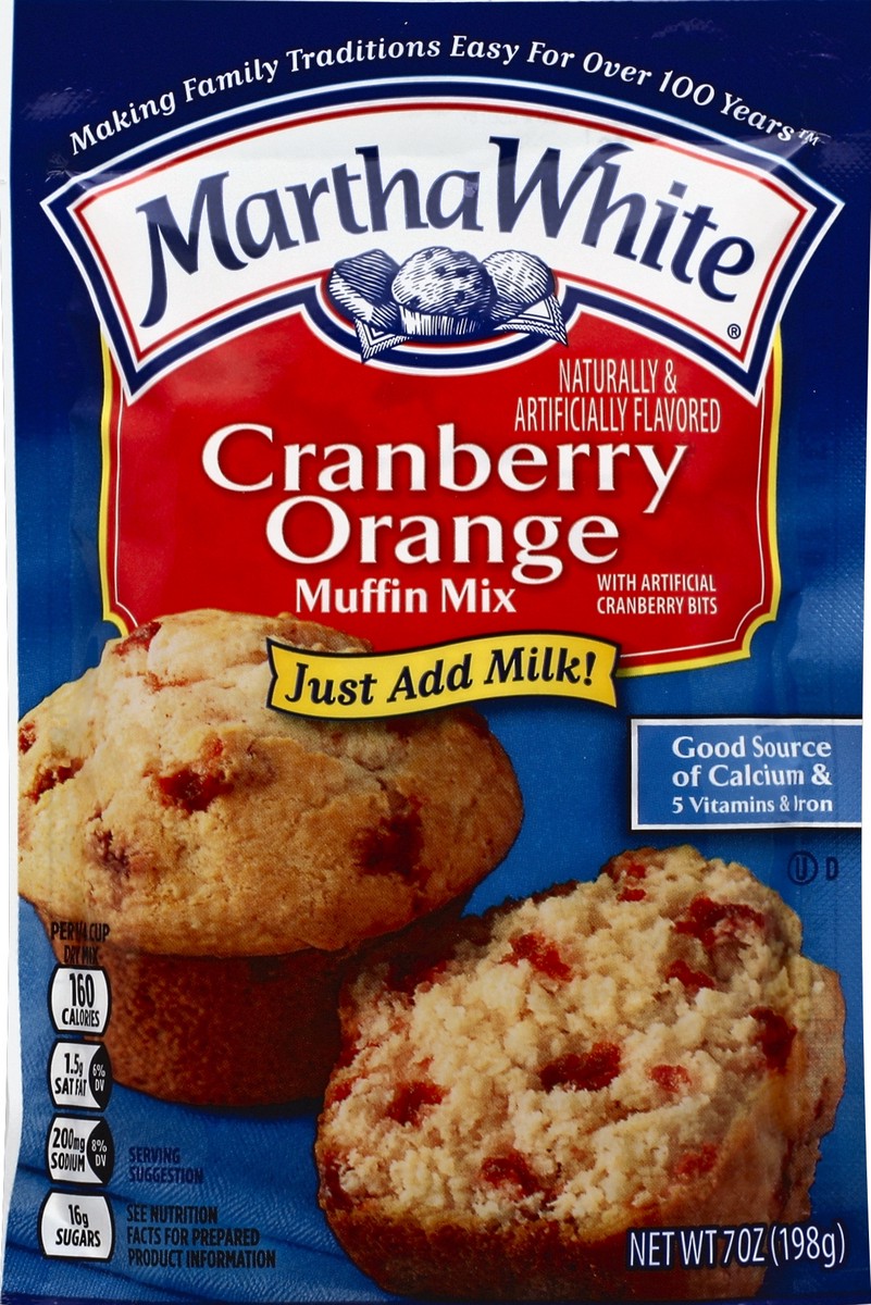 slide 6 of 6, Martha White Cranberry Orange Muffin Mix 7 oz, 7 oz