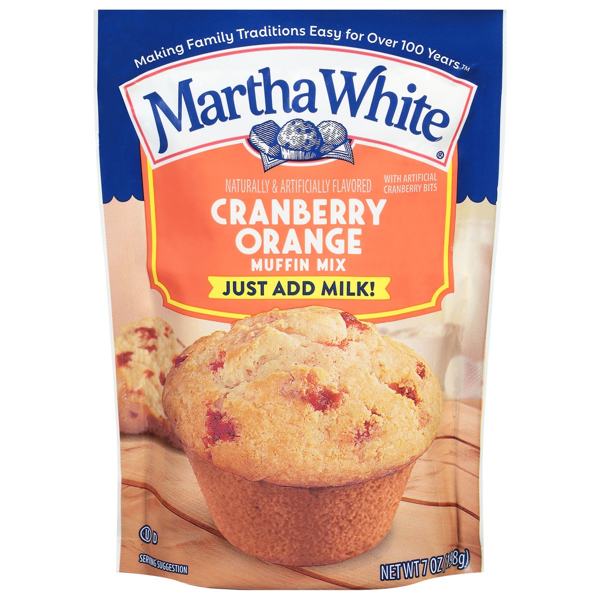 slide 1 of 6, Martha White Cranberry Orange Muffin Mix 7 oz, 7 oz