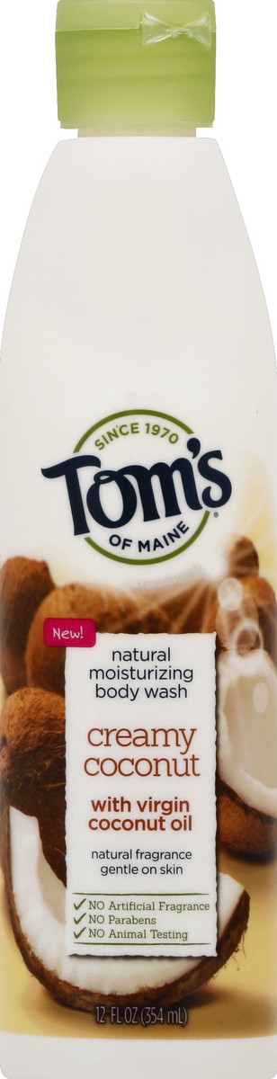 slide 5 of 6, Tom's of Maine Creamy Coconut Natural Body Wash, 12 oz