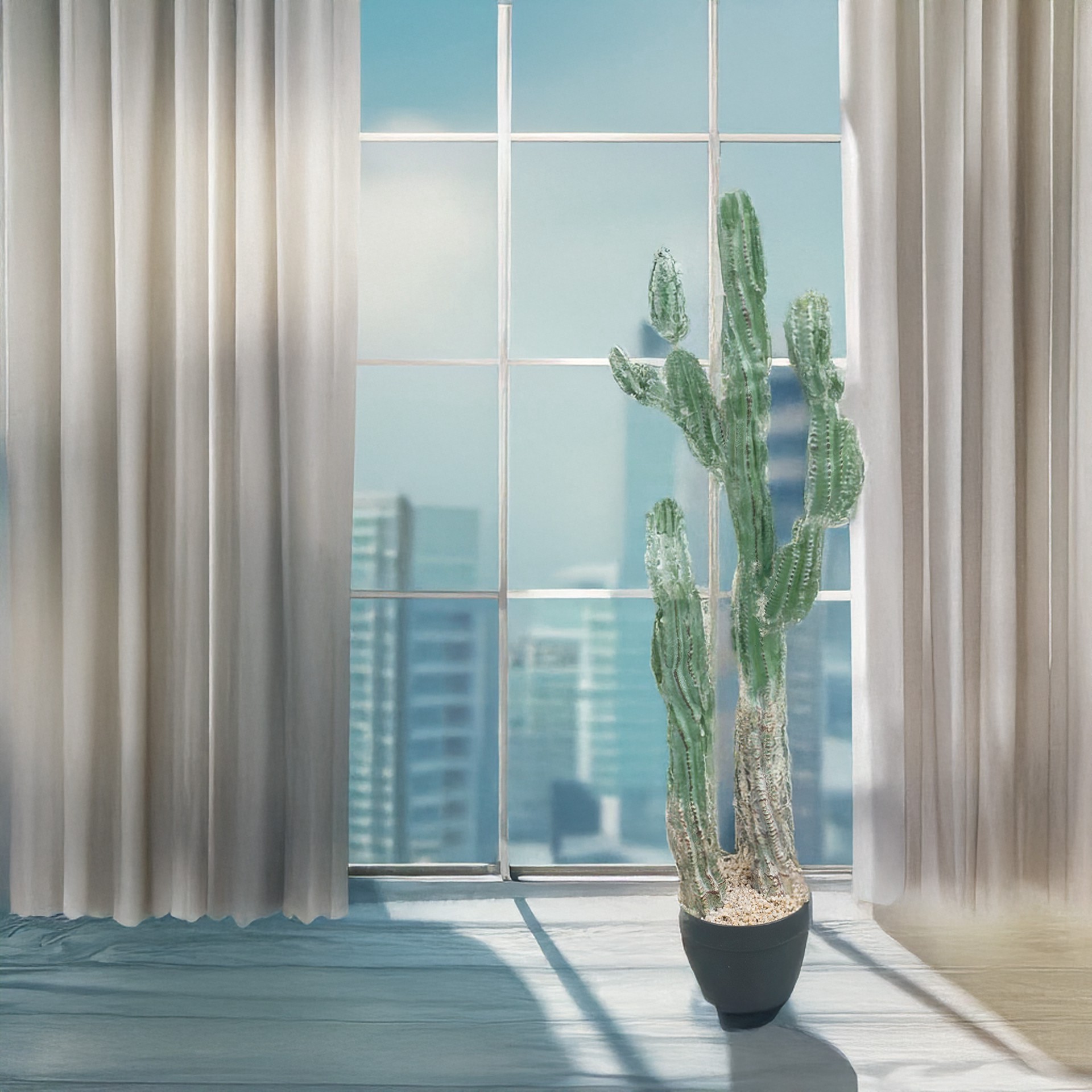 slide 3 of 4, 3ft. Potted Green Cactus Tree By Ashland, 3 ft