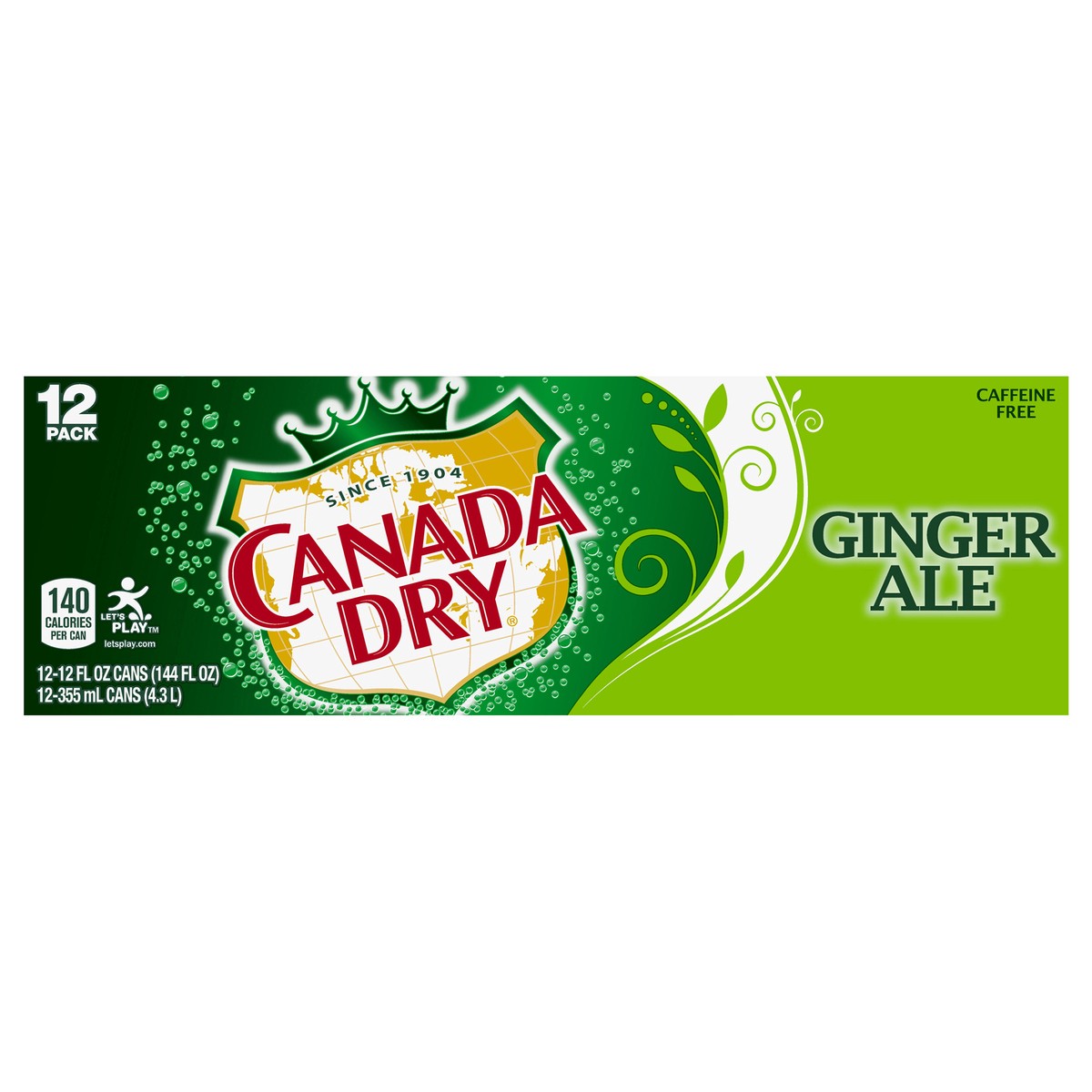 slide 1 of 5, Canada Dry Ginger Ale - 12 ct; 12 fl oz, 12 ct; 12 fl oz