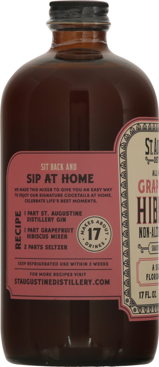 slide 6 of 10, St Augustine Distillery Grapefruit Hibiscus Non-Alcoholic Mixer - 17 fl oz, 17 fl oz