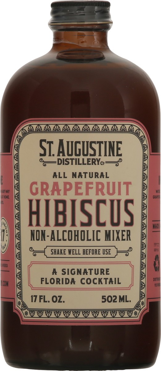 slide 2 of 10, St Augustine Distillery Grapefruit Hibiscus Non-Alcoholic Mixer - 17 fl oz, 17 fl oz