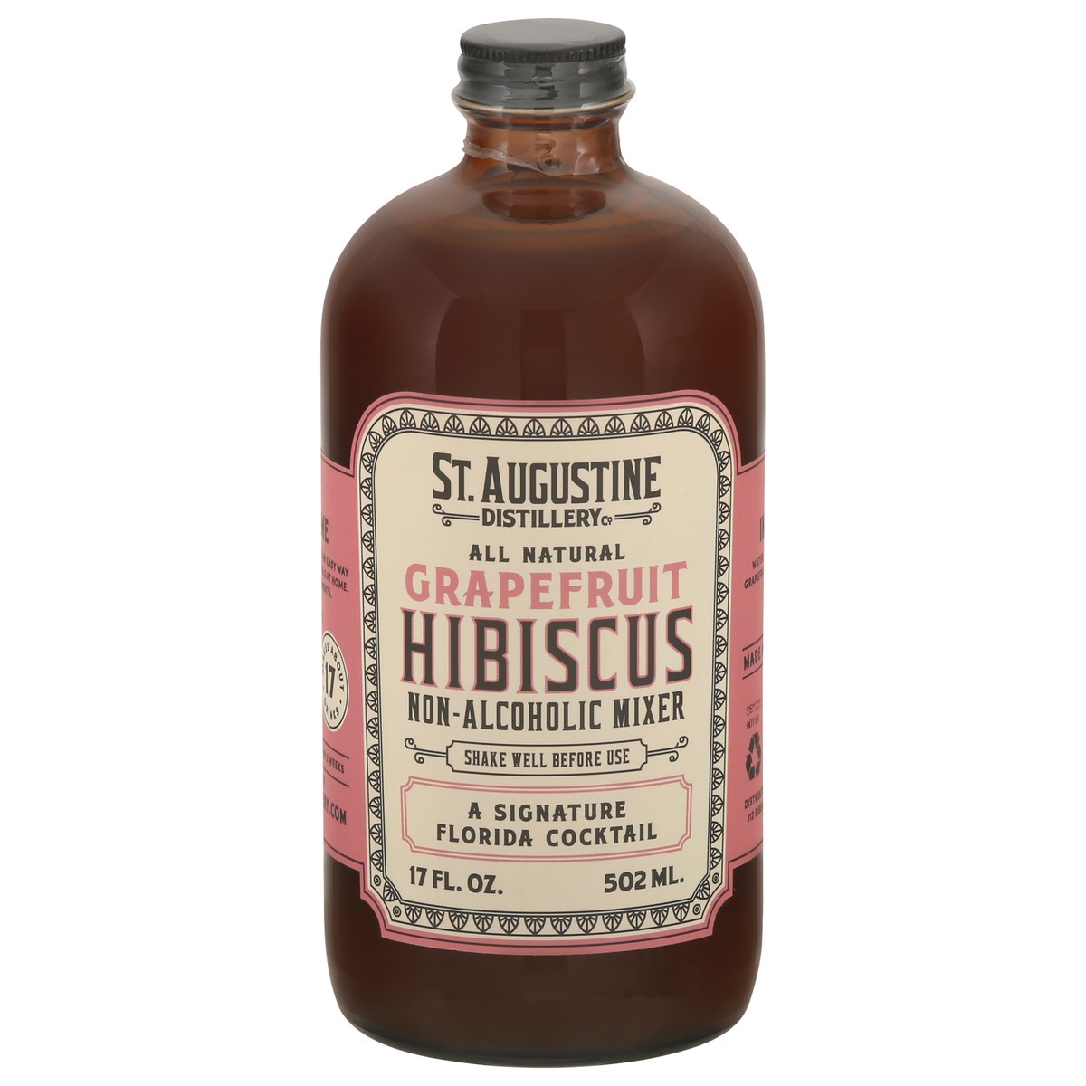 slide 10 of 10, St Augustine Distillery Grapefruit Hibiscus Non-Alcoholic Mixer - 17 fl oz, 17 fl oz