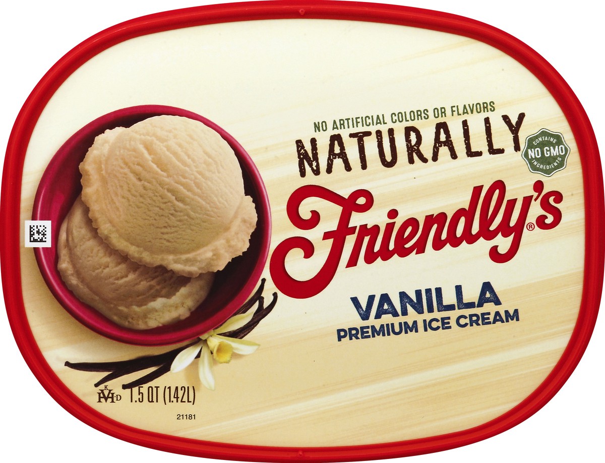 slide 2 of 4, Friendly's Naturally Ice Cream - Vanilla, 48 fl oz