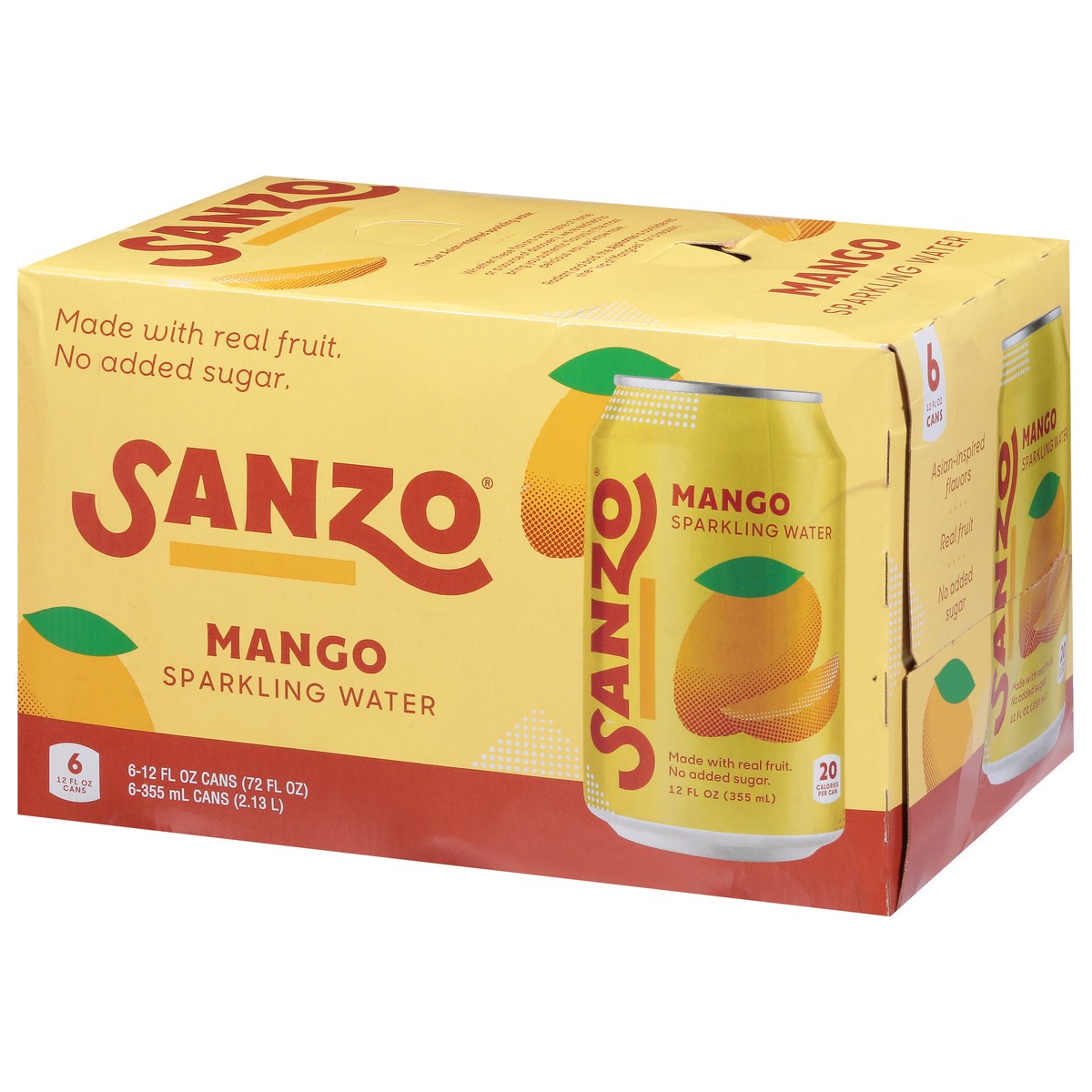 slide 12 of 12, Sanzo Mango Sparkling Water - 6 ct, 6 ct