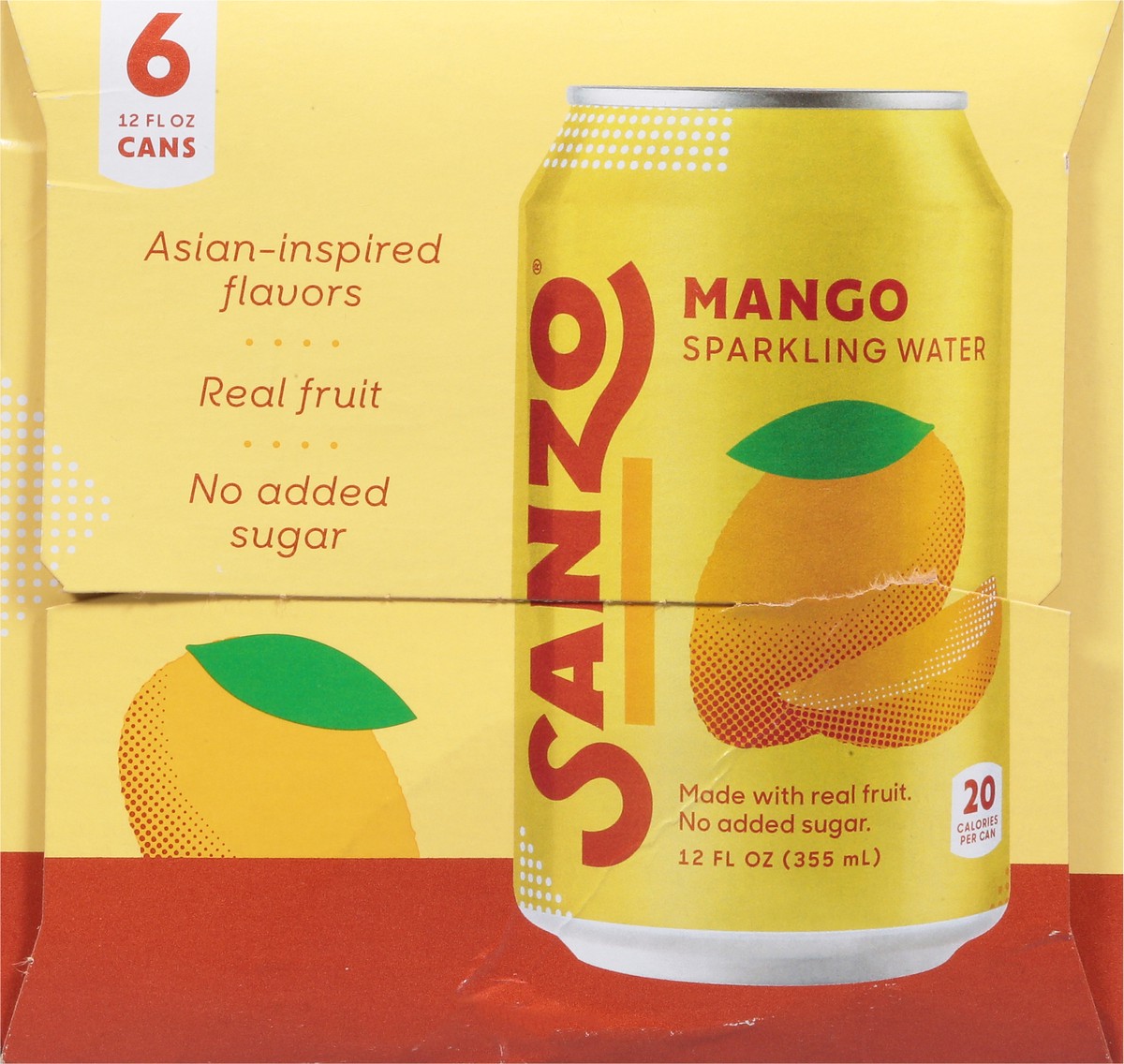 slide 11 of 12, Sanzo Mango Sparkling Water - 6 ct, 6 ct