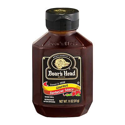 slide 1 of 1, Boar's Head Barbecue Sauce, Gourmet, Sweet & Mild, 11 oz