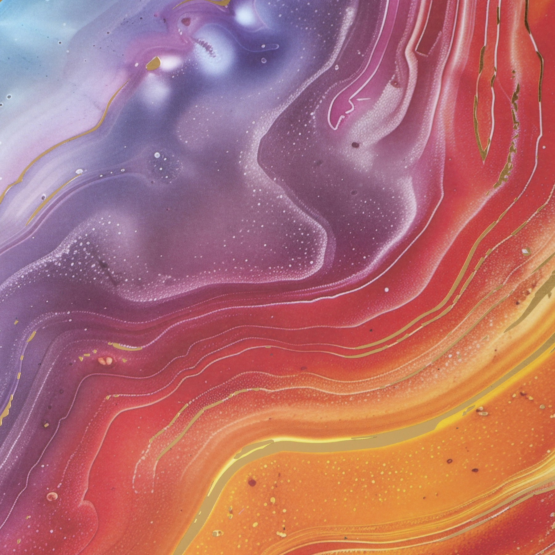 slide 2 of 2, 12" X 12" Rainbow Marble Cardstock Paper By Recollections, 12 in x 12 in