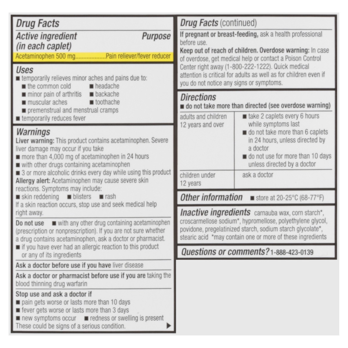 slide 11 of 14, TopCare Health 500 mg Extra Strength Pain Relief 120 Caplets, 120 ct