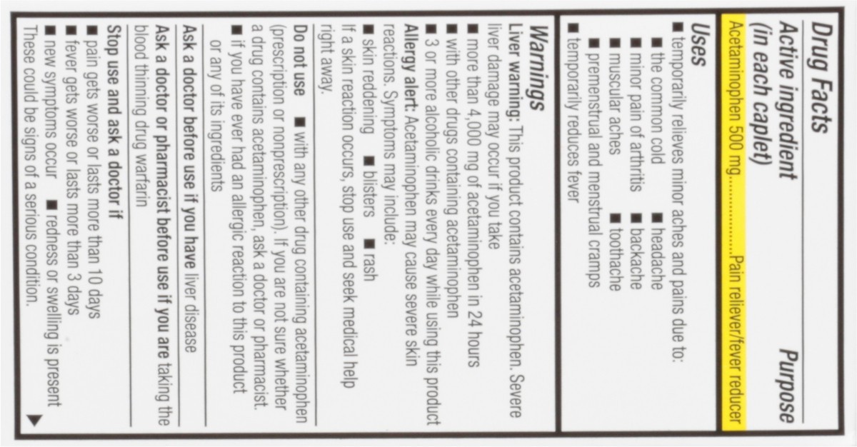 slide 3 of 14, TopCare Health 500 mg Extra Strength Pain Relief 120 Caplets, 120 ct