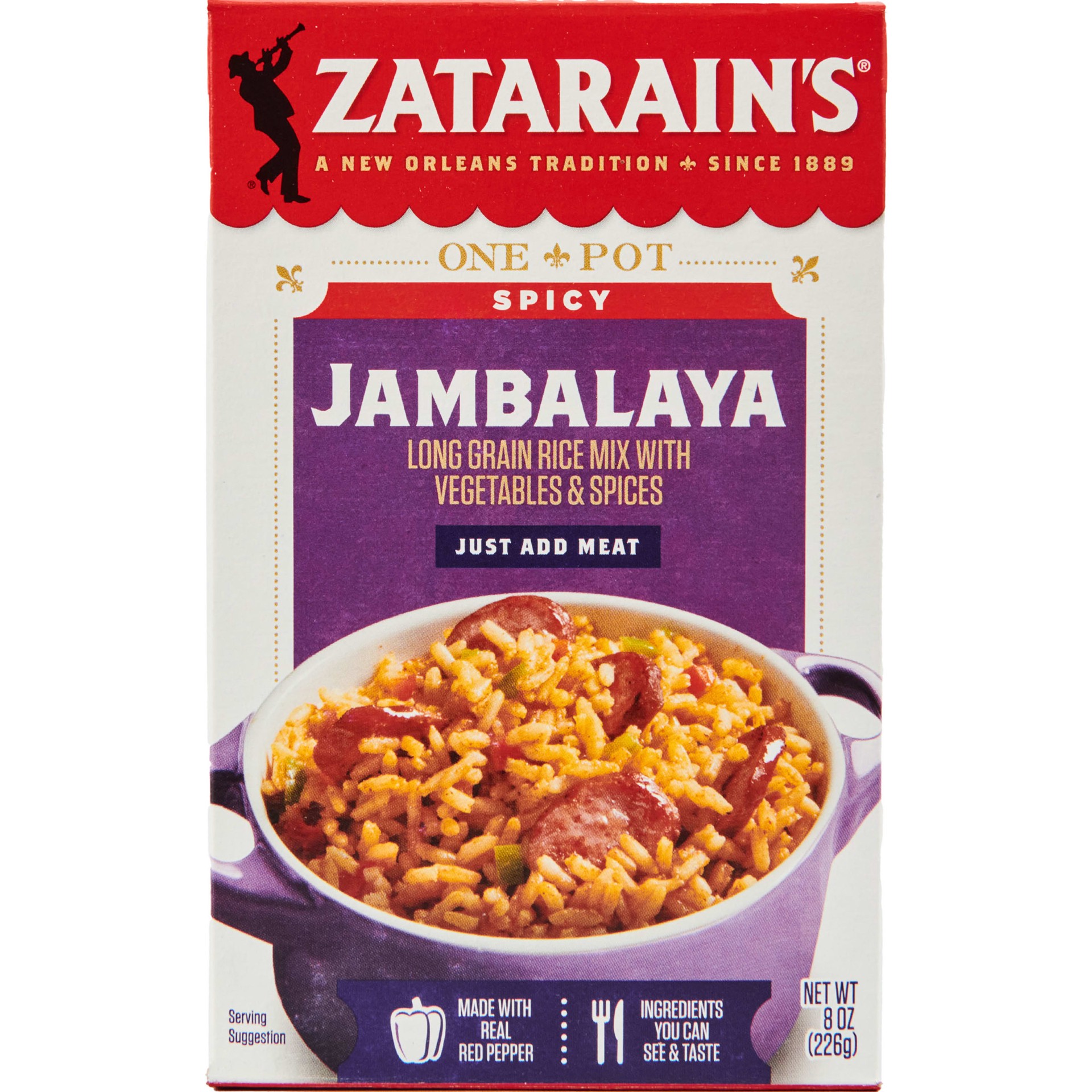 slide 1 of 9, Zatarain's Jambalaya Rice - Spicy, 8 oz