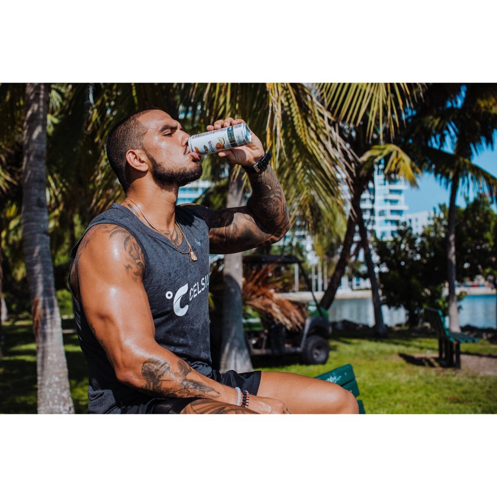 slide 10 of 11, CELSIUS Energy Drink, Mango Passionfruit, Sparkling, 12 fl oz
