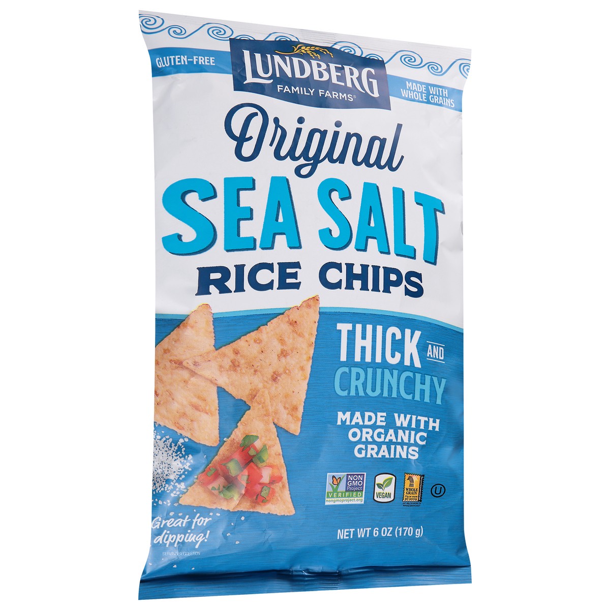 slide 2 of 9, Lundberg Sea Salt Rice Chips, 6 oz
