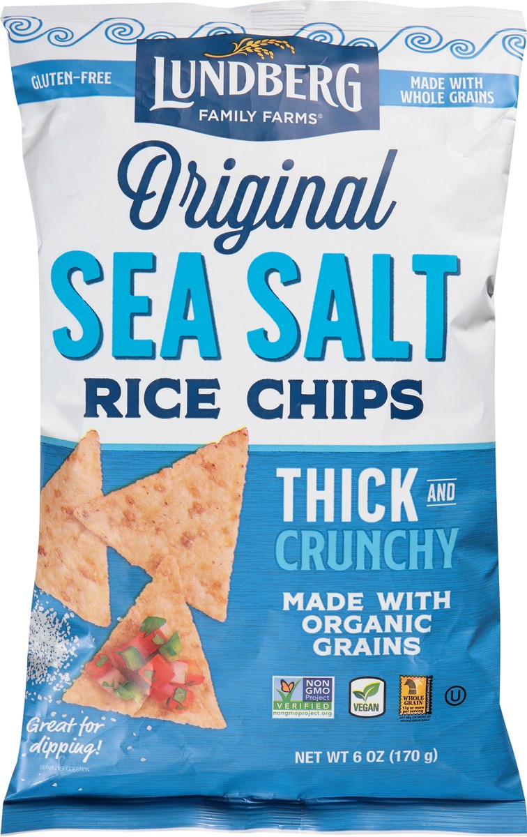 slide 6 of 9, Lundberg Sea Salt Rice Chips, 6 oz