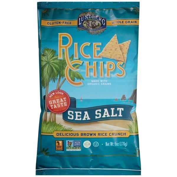 slide 1 of 6, Lundberg Farms Sea Salt Rice Chips, 6 oz