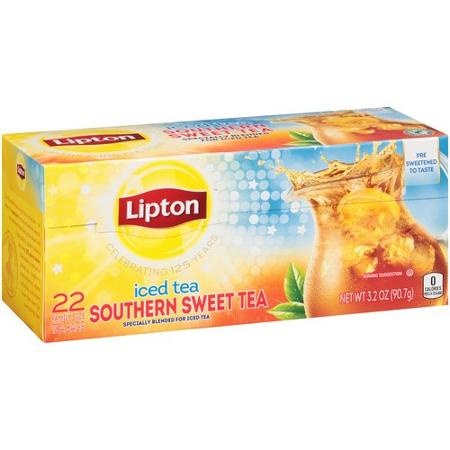 slide 1 of 1, Lipton Southern Sweet Iced Tea Bags, 22 ct