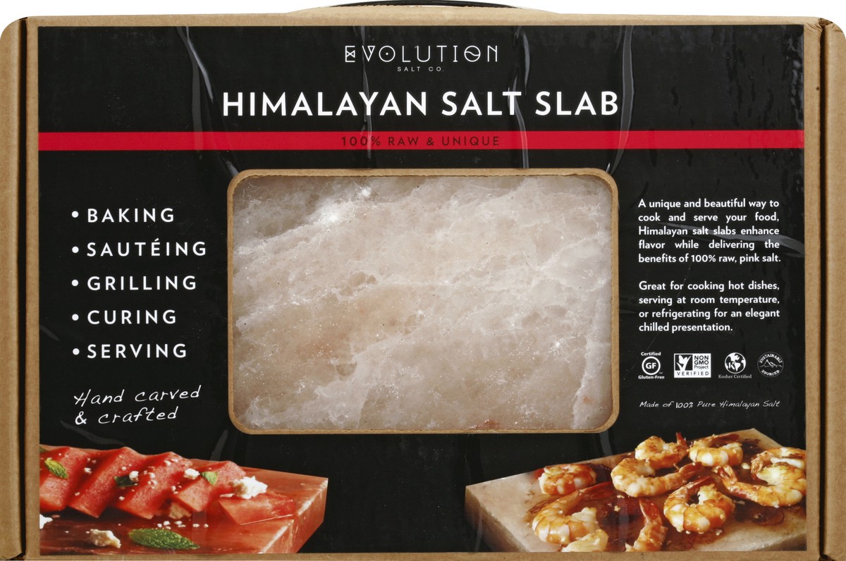 slide 4 of 4, Evolution Salt Evolution Himalayan Crystal Salt Slab 8x 12 Inch, 1 ct, 12 lb