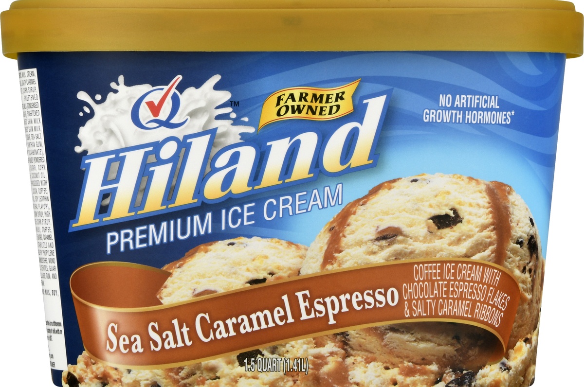 slide 9 of 10, Hiland Dairy Ice Cream Sea Salted Caramel, 48 oz