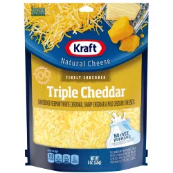 Kraft Triple Cheddar Finely Shredded Cheese