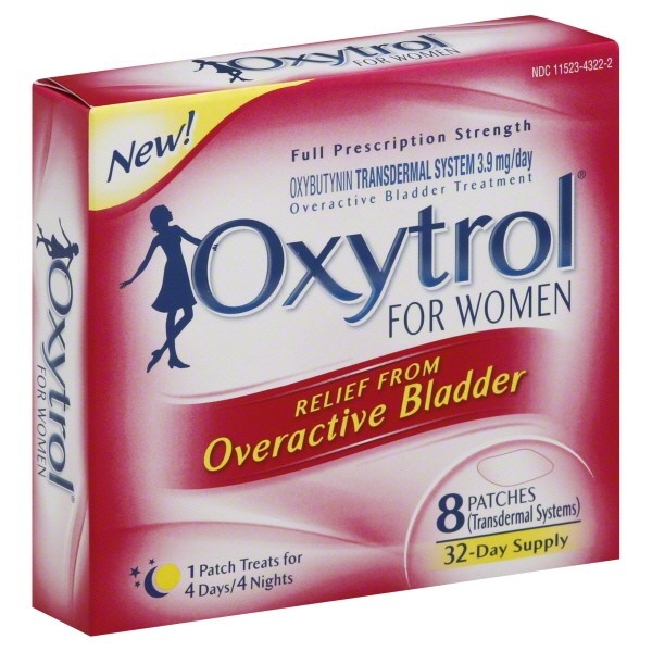 slide 1 of 1, Oxytrol For Women Overactive Bladder Transdermal Patches, 8 ct