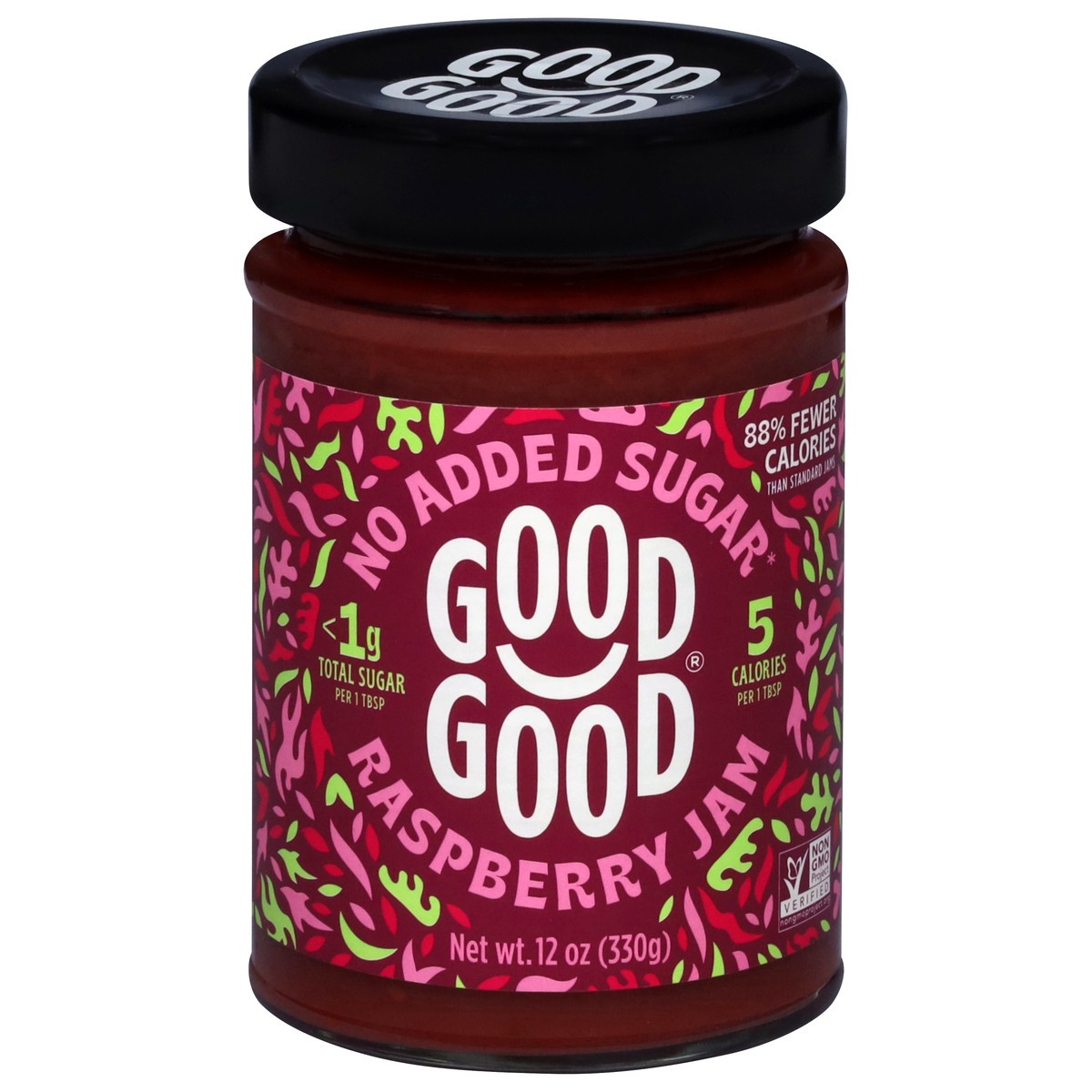 slide 1 of 9, Good Good Raspberry Jam 12 oz, 1 ct