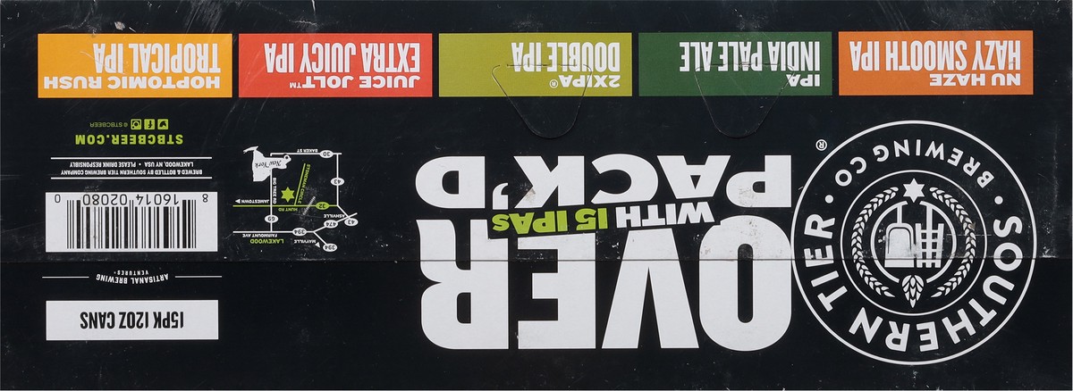 slide 6 of 9, Southern Tier Brewing Co Southern Tier Overpack'd Variety 12oz 15pk can, 15 ct; 12 oz