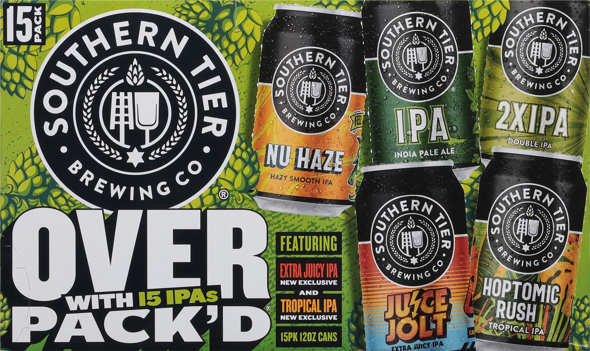 slide 2 of 9, Southern Tier Brewing Co Southern Tier Overpack'd Variety 12oz 15pk can, 15 ct; 12 oz