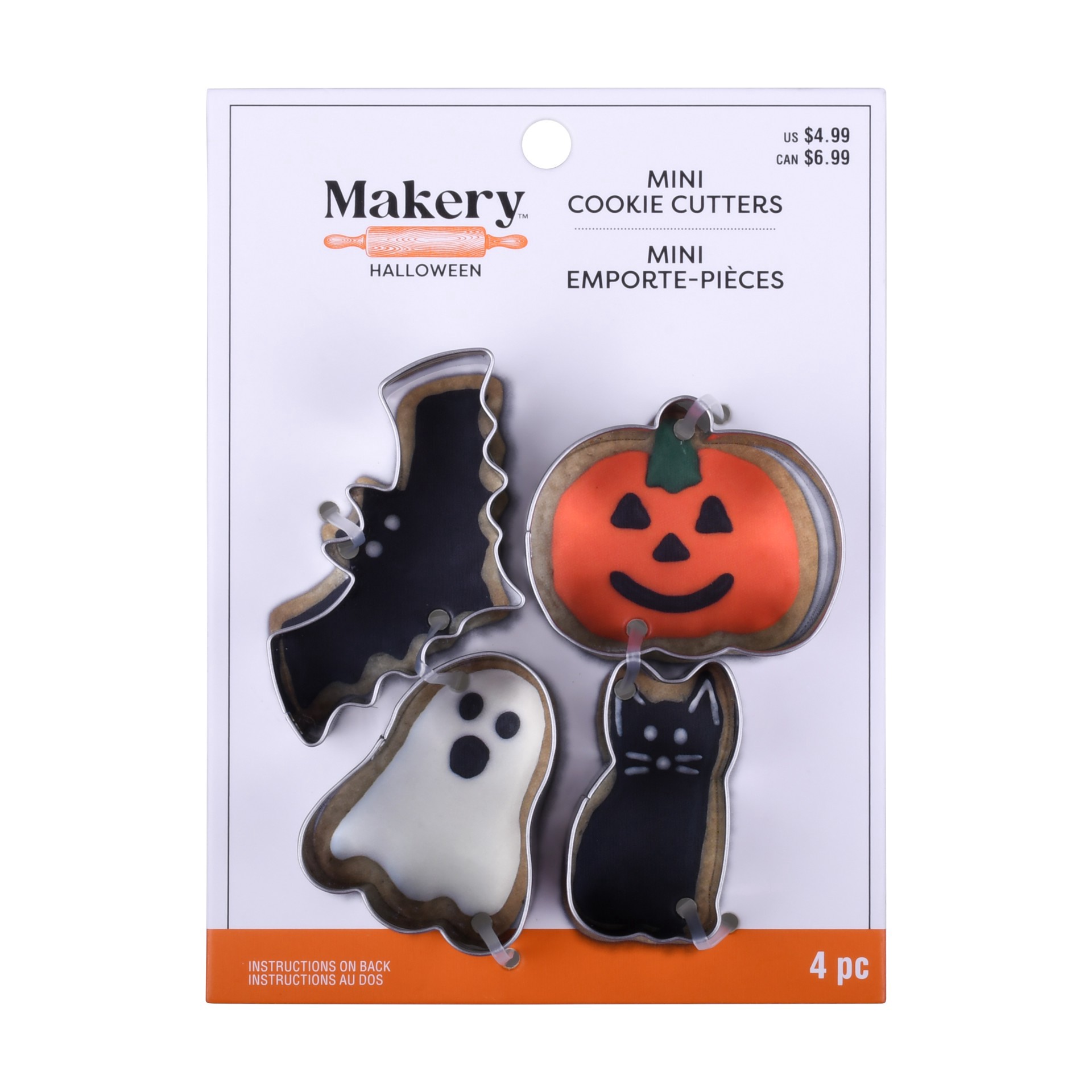 slide 2 of 3, Mini Halloween Cookie Cutter Set By Makery, 2 in