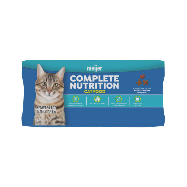 slide 9 of 13, Meijer Main Choice Complete Nutrition Dry Cat Food, 3.15 lb, 3.15 lb