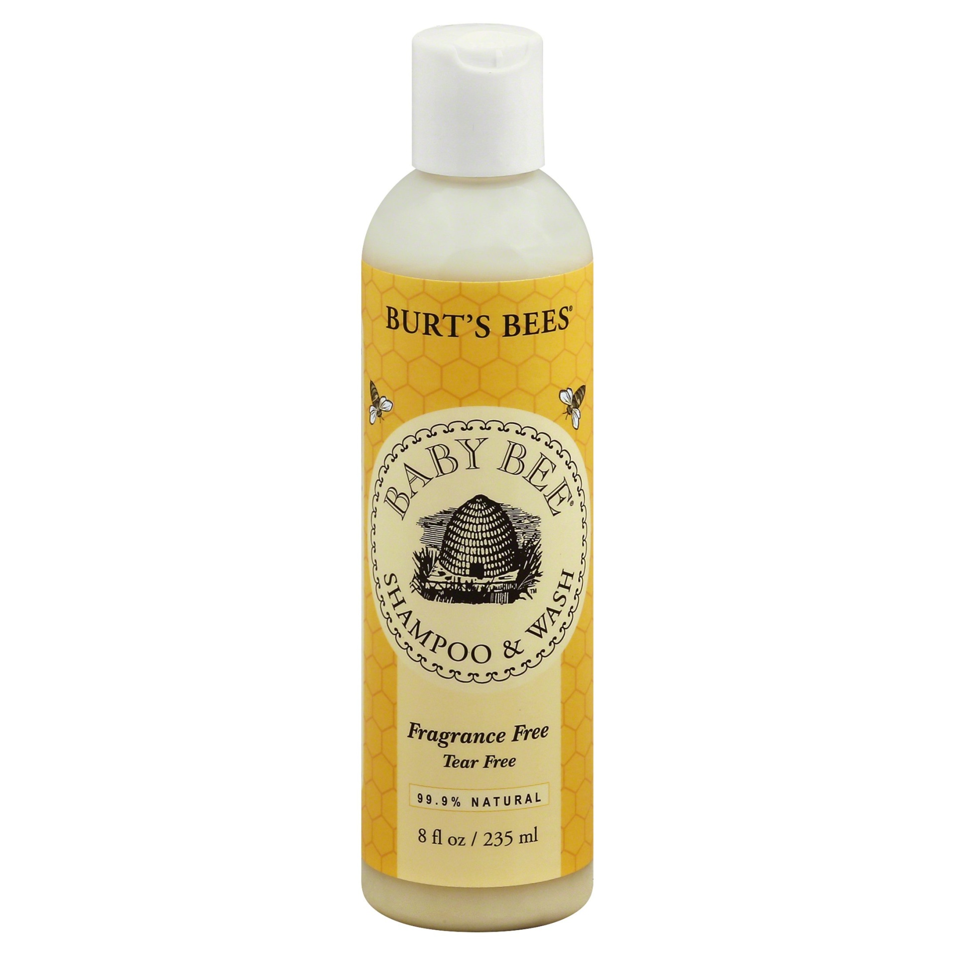 slide 1 of 1, Burt's Bees Baby Bee Fragrance Free Shampoo and Wash, 8 fl oz