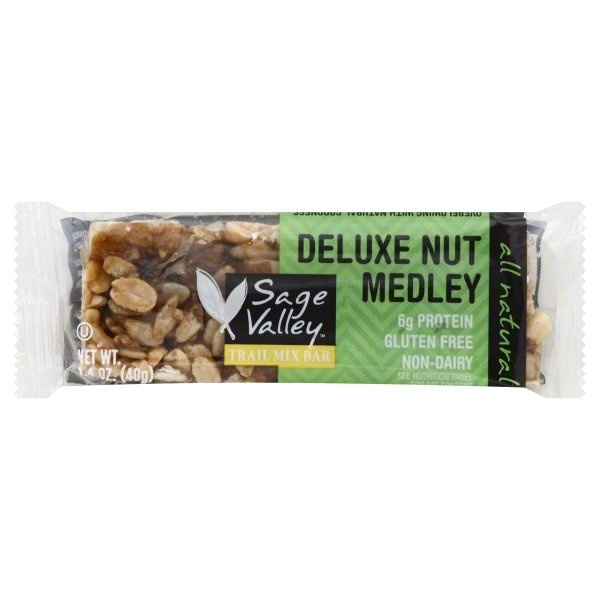 slide 1 of 5, Sage Valley Trail Mix Bar, Deluxe Nut Medley, 1.4 oz