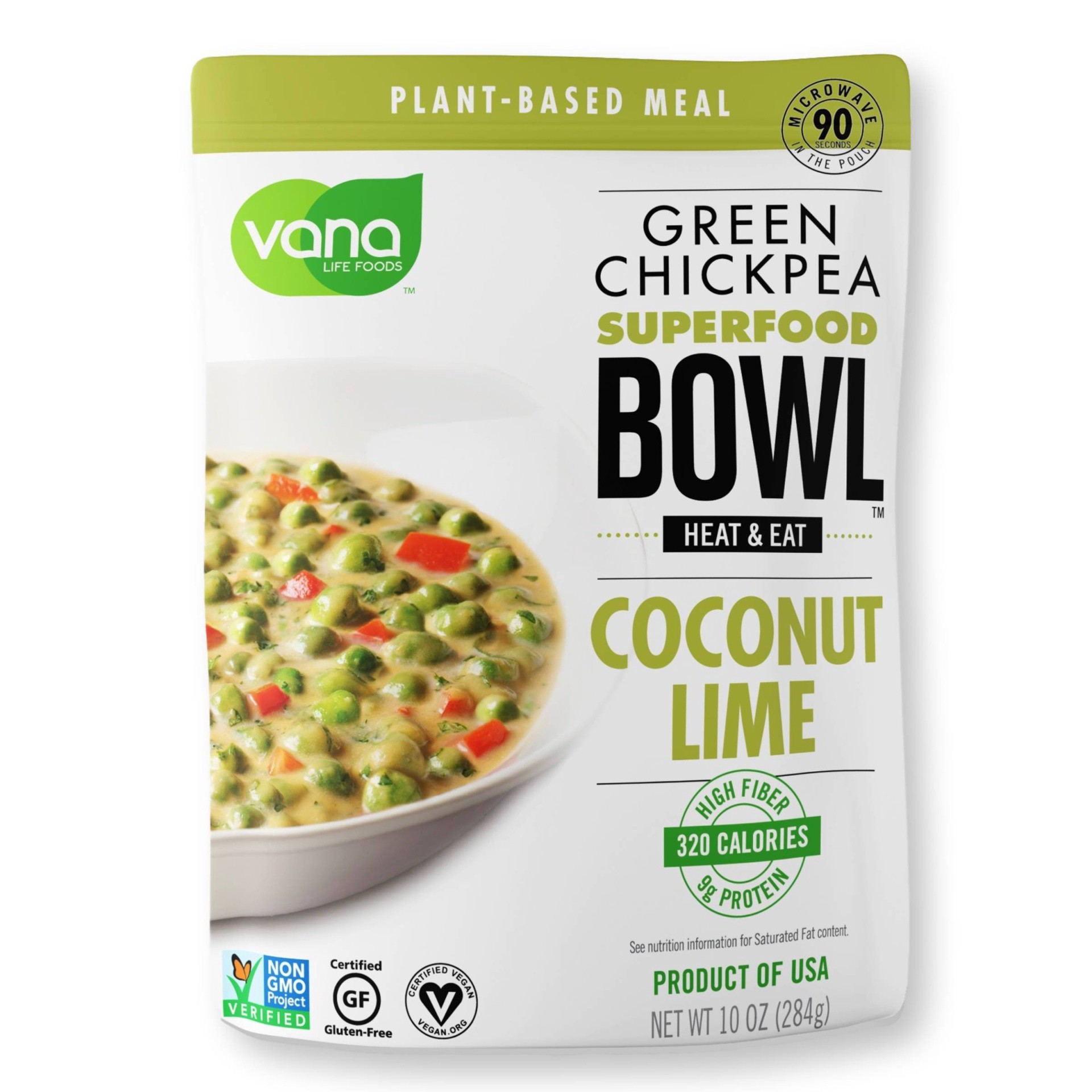 slide 1 of 3, Vana Life Foods Gluten Free and Vegan Coconut Lime Superfood Bowl, 10 oz