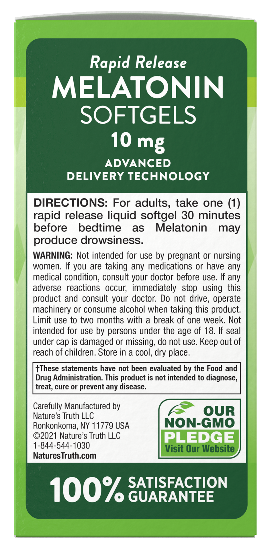 slide 3 of 4, Nature's Truth Rapid Release Melatonin 10 mg, 120 cnt