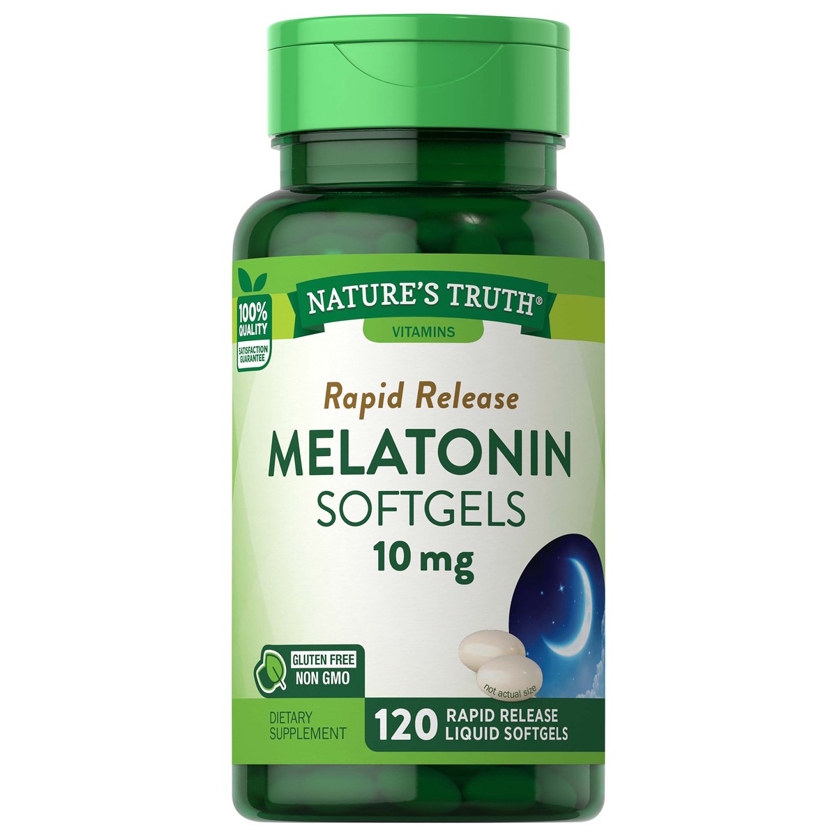 slide 1 of 4, Nature's Truth Rapid Release Melatonin 10 mg, 120 cnt