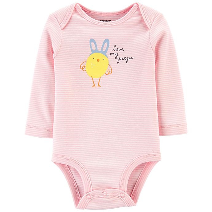 slide 1 of 1, Carter's Newborn Easter Chick Bodysuit - Pink, 1 ct