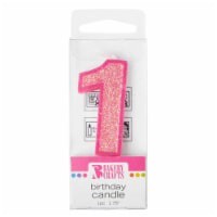 slide 1 of 1, Bakery Crafts Candle1Pink, 1 ct