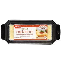 Weis Quality Cracker Cut Sharp White Cheddar Cheese