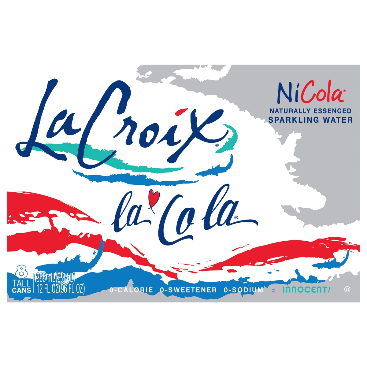 slide 1 of 1, La Croix Nicola Sparkling Water, 8 ct; 12 fl oz