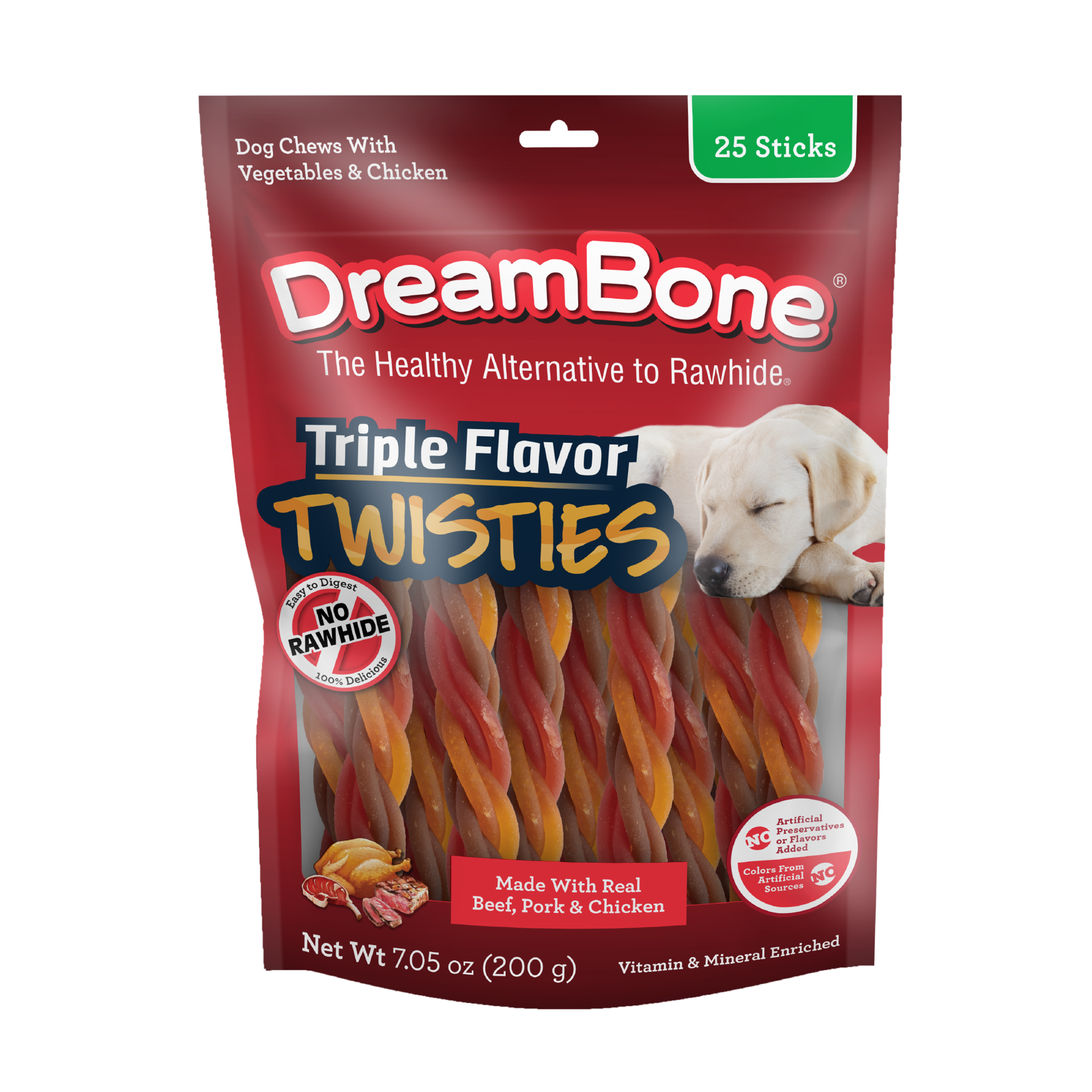 DreamBone Twisties Triple Flavor 25 ct Shipt
