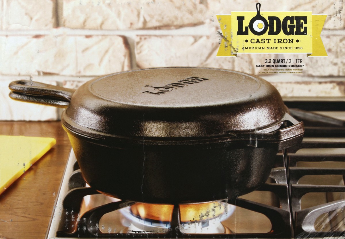 slide 6 of 8, Lodge Cast Iron Seasoned Combo Cooker 1 ea, 1 ct